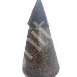Grande cone pirâmide de orgonita GRANDE CHIP DE FERRO com ponta de magnetita 1.270 gr.
